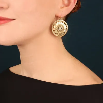 Bijoux - DORMEUSES SOLEDAD COULEUR DORE GRIS - ILARIA.I