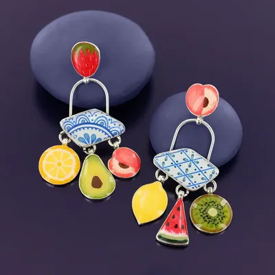 Jewelry - PRETTY SILVER MULTI COLOR CHIPS - ILARIA.I