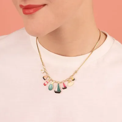 Jewelry - HORIZON NECKLACE GOLD COLOR MULTI - ILARIA.I