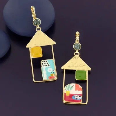 Jewelry - CURIOUS SLEEPERS GOLD MULTI COLOR - ILARIA.I