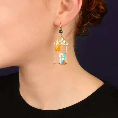 Jewelry - CURIOUS SLEEPERS GOLD MULTI COLOR - ILARIA.I