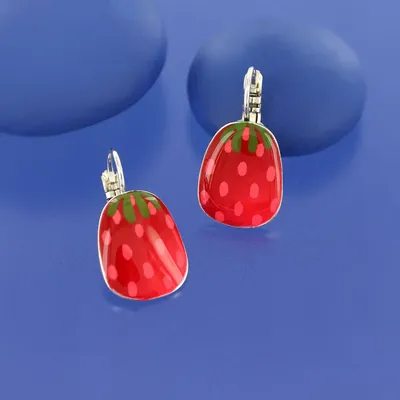 Jewelry - DELICE SLEEPERS SILVER RED - ILARIA.I