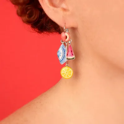 Jewelry - PRETTY SLEEPERS PRETTY SILVER MULTI COLOR - ILARIA.I