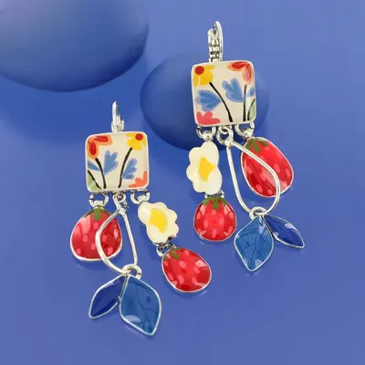 Jewelry - DELICE SLEEPERS SILVER MULTI COLOR - ILARIA.I