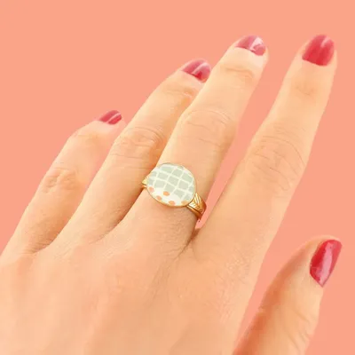 Jewelry - GOLD AND BLUE FEATHER RING - ILARIA.I