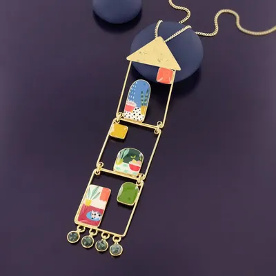 Jewelry - CURIOUS NECKLACE GOLD COLOR MULTI - ILARIA.I