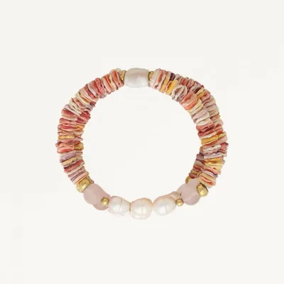 Jewelry - 3 rows stretch bracelet - Spiaggia Rosa - ILARIA.I
