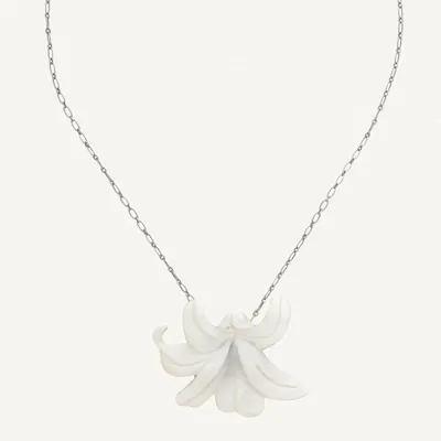 Jewelry - Flower pendant necklace - Lis Blanc - ILARIA.I