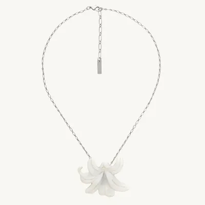 Jewelry - Flower pendant necklace - Lis Blanc - ILARIA.I