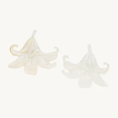 Jewelry - Stem & flower clip earrings - Lis Blanc - ILARIA.I