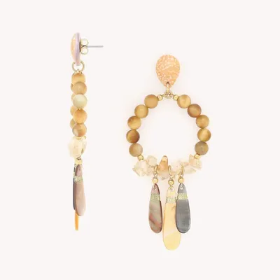 Bijoux - Boucles d'oreilles poussoir gitanes 3 pampilles - Alegria Beach - ILARIA.I