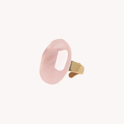 Bijoux - Bague ajustable quartz rose - Spiaggia Rosa - ILARIA.I