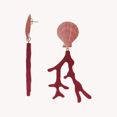 Jewelry - Red coral branchearrings - Alona - ILARIA.I