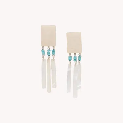 Jewelry - XL post earrings with 3 dangles - Milos - ILARIA.I