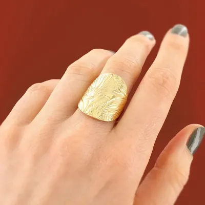 Jewelry - GOLD HIBISCUS RING - ILARIA.I