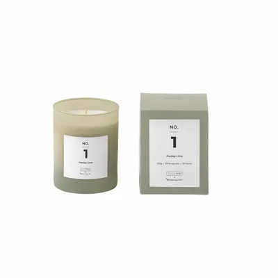 Partitions - NO.1-Parsley Lime Scent Candle, Green, Natural Wax - ILARIA 2.0