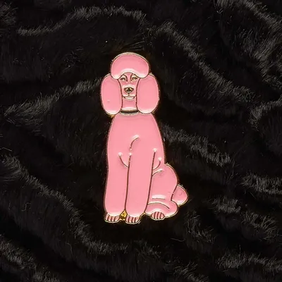 Decorative frescoes - Pin Poodle pink - ILARIA.I