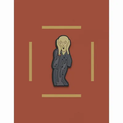 Decorative frescoes - PVC Magnet The Scream - Edvard Munch, 1893 - ILARIA.I