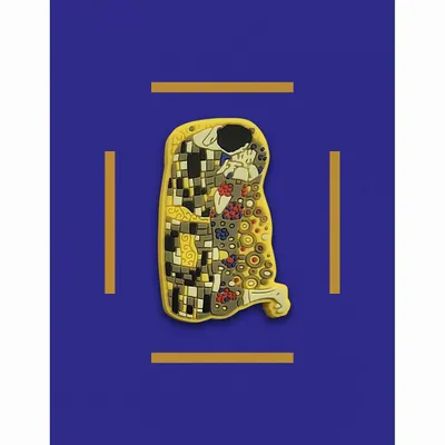 Decorative frescoes - PVC Magnet The Kiss - Gustav Klimt, 1908 - ILARIA.I