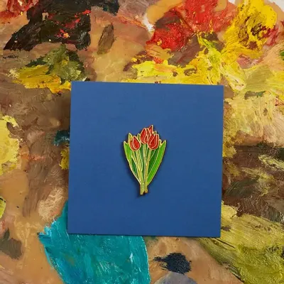 Decorative frescoes - Pin Tulips - ILARIA.I