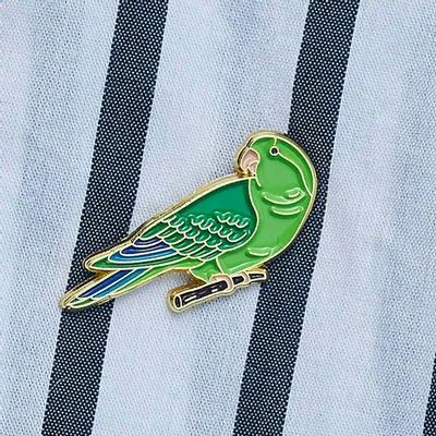Decorative frescoes - Pin Green Parrot - ILARIA.I