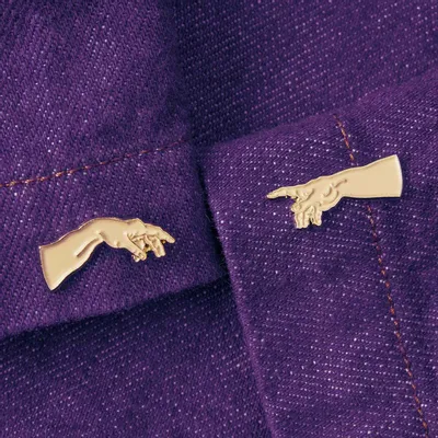 Decorative frescoes - Set of 2 Pins The Creation of Adam - Michelangelo, 1512 - ILARIA.I