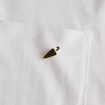 Decorative frescoes - Pin Umbrella Black - ILARIA.I