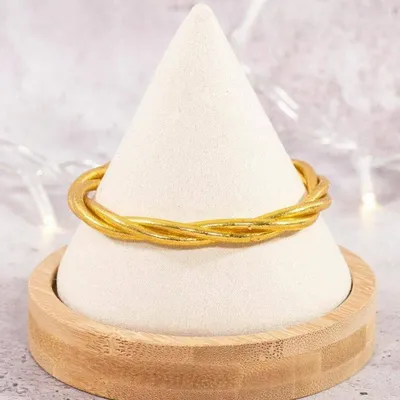 Jewelry - Jonc bouddhiste twist fin DORE - ILARIA.I