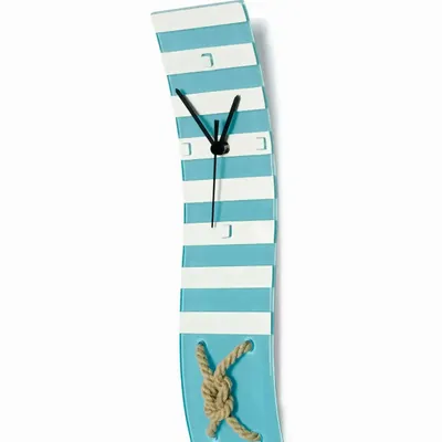 Horloges - Horloge murale bleu clair nautique 10x41 cm - ILARIA.I