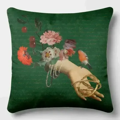 Linge - Rêves Baroques 7 - Housse Coussin Velours 45cm x 45cm - ILARIA.I