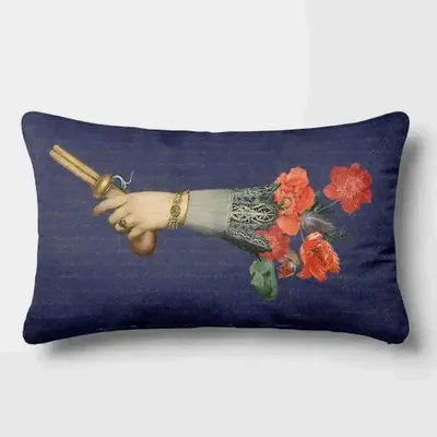 Linge - Rêves Baroques 2 - Housse Coussin Velours 30cm x 50cm - ILARIA.I