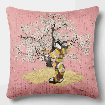 Linens - Elegance of Edo 5 - Velvet Pillow Case 45cm x 45cm - ILARIA.I