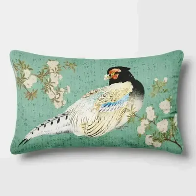 Linge - Splendeurs d'Edo 8 - Housse Coussin Velours 30cm x 50cm - ILARIA.I