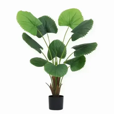Décorations florales - Palmier artificiel 10 feuilles en pot plastique - ILARIA.I