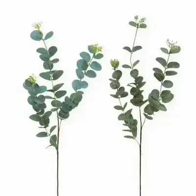 Décorations florales - Tige artificielle d’eucalyptus - 2 tons de vert assortis - ILARIA.I