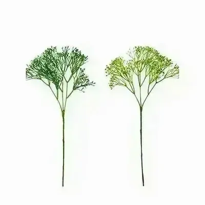 Floral decoration - Artificial gypsophila branch – Two green tones - ILARIA.I
