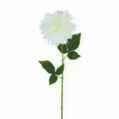 Décorations florales - Tige de dahlia artificielle – Blanc - ILARIA.I