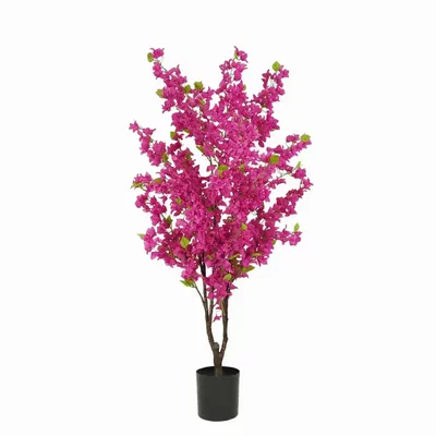 Décorations florales - Bougainvillier artificiel 1400 fleurs en pot noir - ILARIA.I