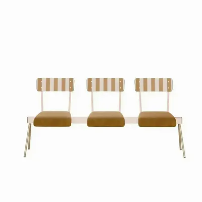 Knives - Anouk 2 to 3 seater waiting retro bench - ILARIA.I