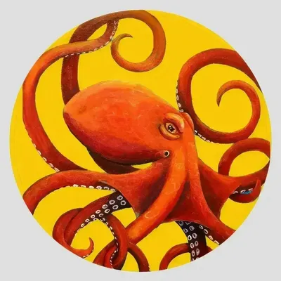 Dessous de plat - Dessous de verre - Octopus Sottobicchiere Rotondo - #03 - ILARIA.I