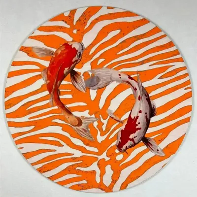 Table mat - Coasters - Koi Sottobicchire Rotondo - #03 - ILARIA.I