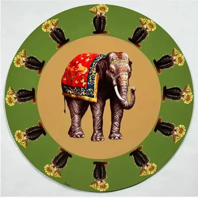 Sets de table - Sets de table - Elefante Sottopiatto Rotondo - #03 - ILARIA.I