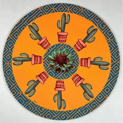 Placemats - placemats - Mexico Sottopiatto Rotondo - #03 - ILARIA.I