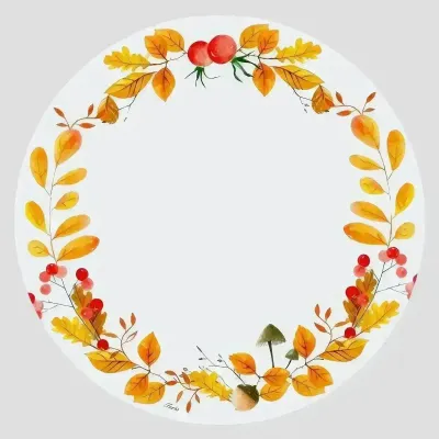 Table mat - Bottle coaster - Girofiori Sottobottiglia Rotondo - #08 - ILARIA.I