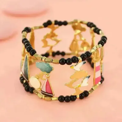 Bijoux - BRACELET HORIZON COULEUR DORE MULTI - ILARIA.I