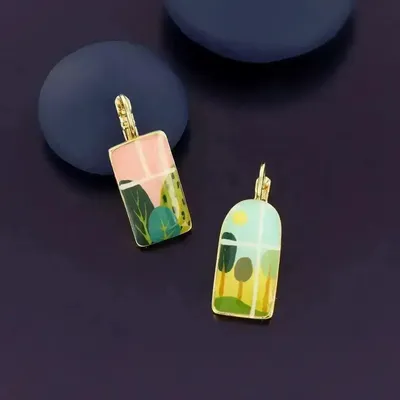 Bijoux - DORMEUSES CURIEUSE COULEUR DORE MULTI - ILARIA.I