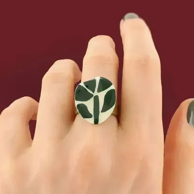 Jewelry - KALY RING, BRONZE GREEN COLOUR - ILARIA.I