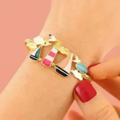 Bijoux - BRACELET HORIZON COULEUR DORE MULTI - ILARIA.I