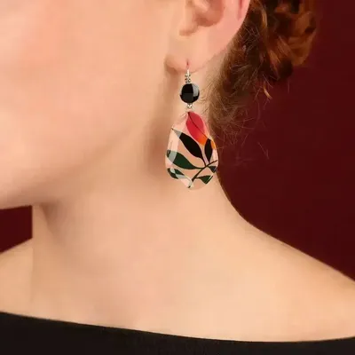 Bijoux - DORMEUSES AMAZONE COULEUR ARGENT ROSE - ILARIA.I
