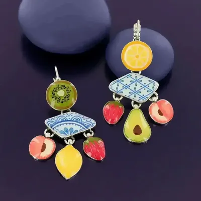 Bijoux - DORMEUSES JOLIE JOLIE COULEUR ARGENT MULTI - ILARIA.I